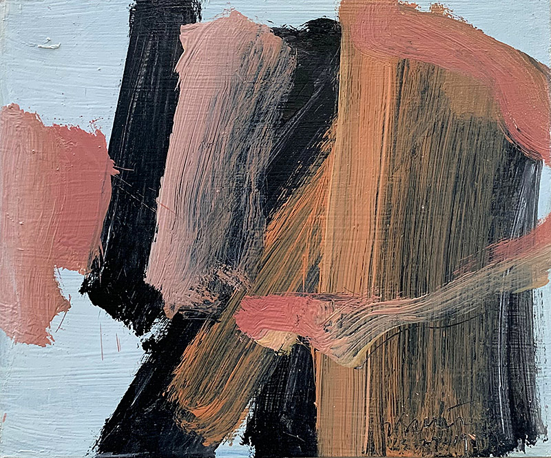 Expressionist, Oil on panel, 2020, 14 by 12 inches