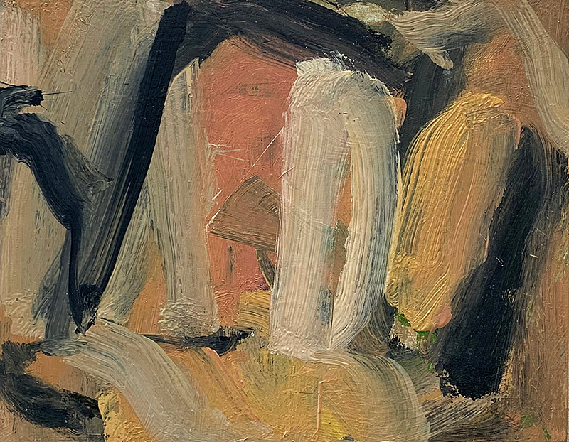 Expressionist, Oil on panel, 2018, 18 by 14 inches