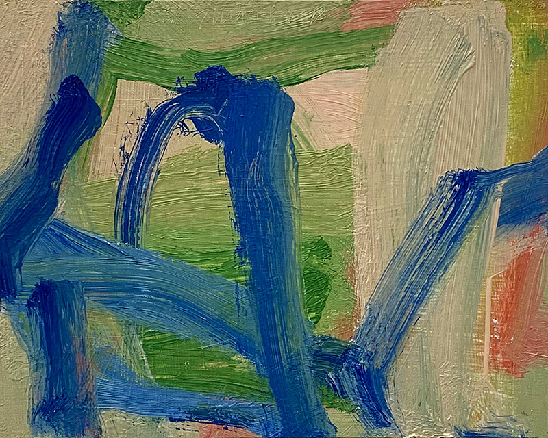 Expressionist, Oil on panel, 2018, 14 by 12 inches