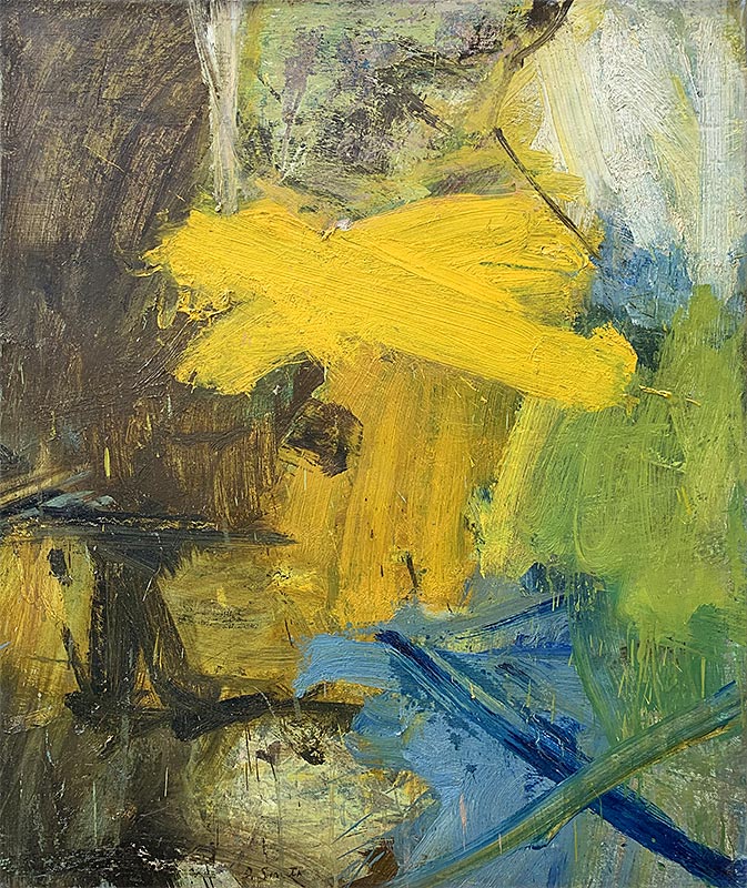 Expressionist, Oil on canvas, 1967, 24 by 36 inches