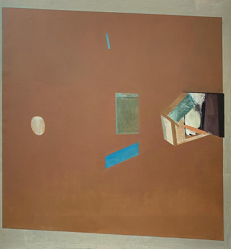 Spatial, Oil on canvas, 1970, 40 by 42 inches