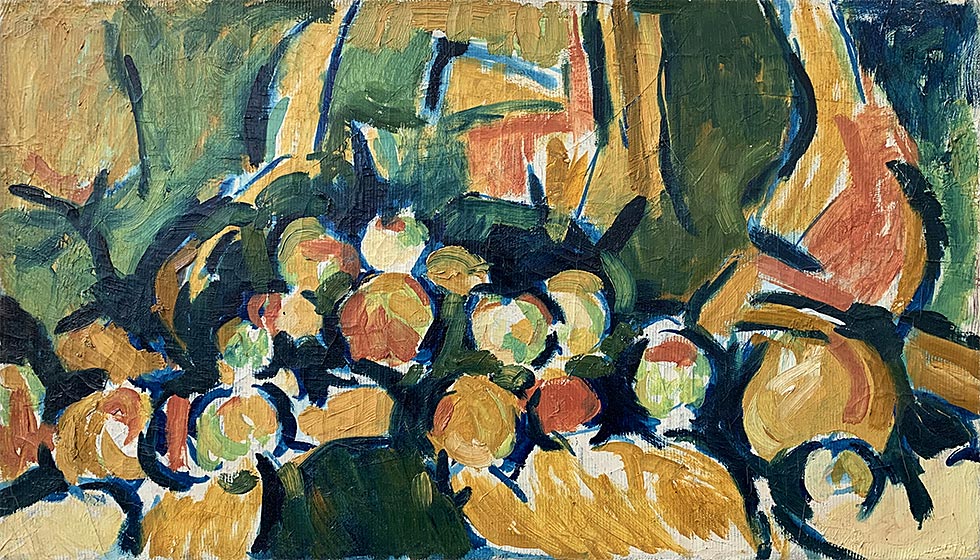 Older, Oil on canvas, 1955, 20 by 12 inches