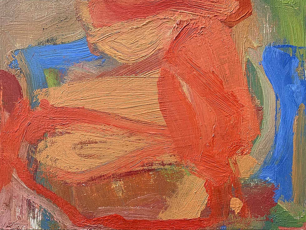 Expressionist, Oil on paper, 2019, 16 by 12 inches