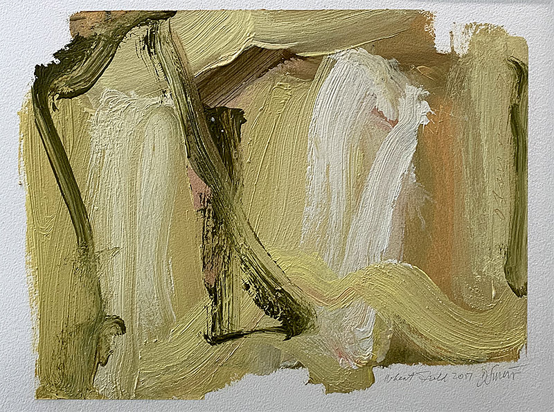 Expressionist, Oil on paper, 2019, 16 by 12 inches