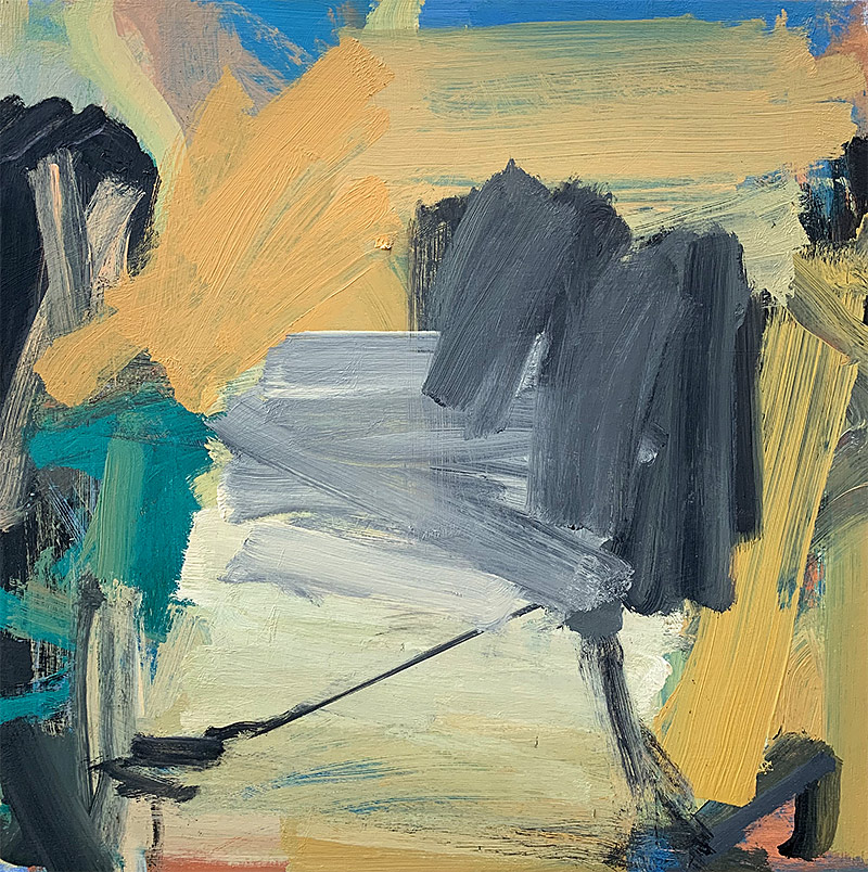 Expressionist, Oil on canvas, 2019, 36 by 36 inches
