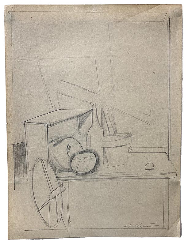 Drawings, Pencil on paper, 1968, 18 by 24 inches