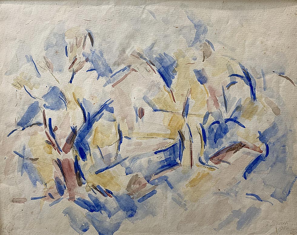 Watercolor, Watercolor on paper, 1956, 30 by 24 inches
