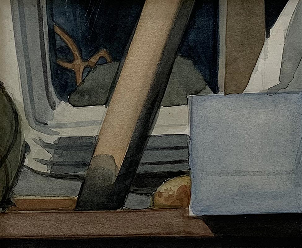 Watercolor, Watercolor on paper, 1999, 6 by 5 inches
