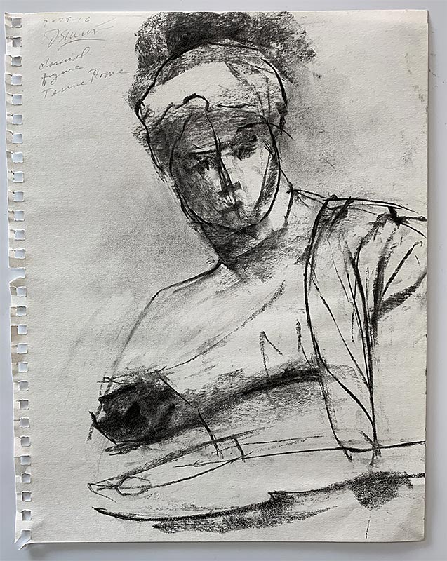 Drawings, Charcoal on paper, 2005, 11 by 9 inches