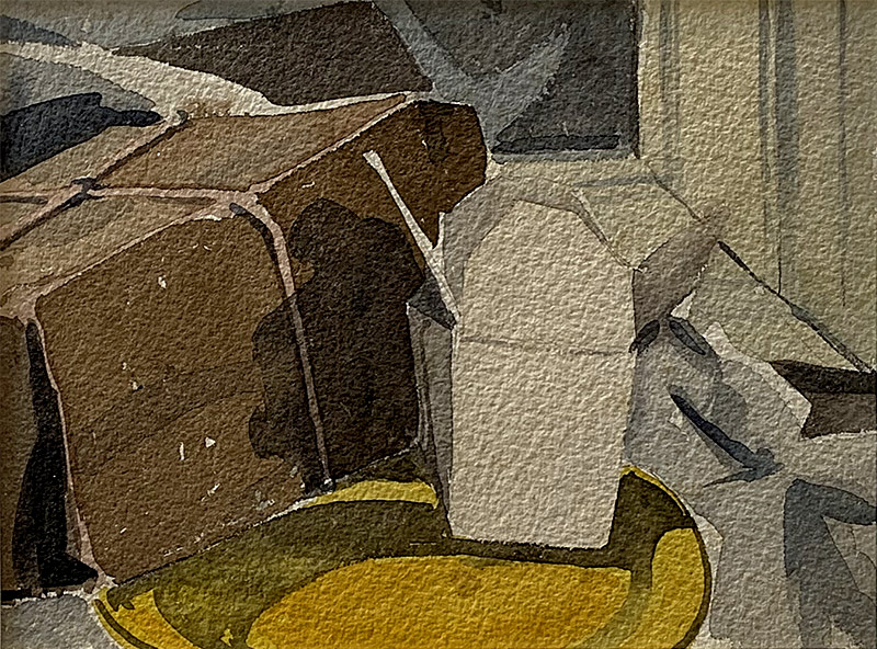 Watercolor, Watercolor on paper, 1992, 4 by 6 inches
