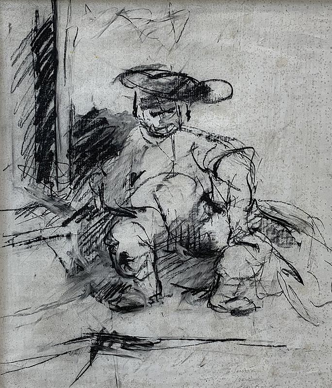 Drawings, Charcoal on paper, 1963, 12 by 14 inches
